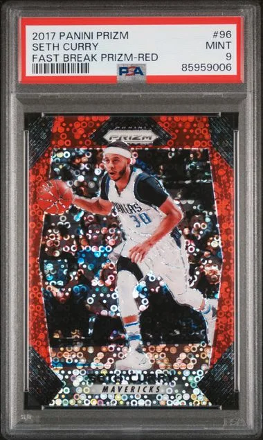 2017-18 Panini Prizm Seth Curry Fast Break Prizm-Red #96 card image