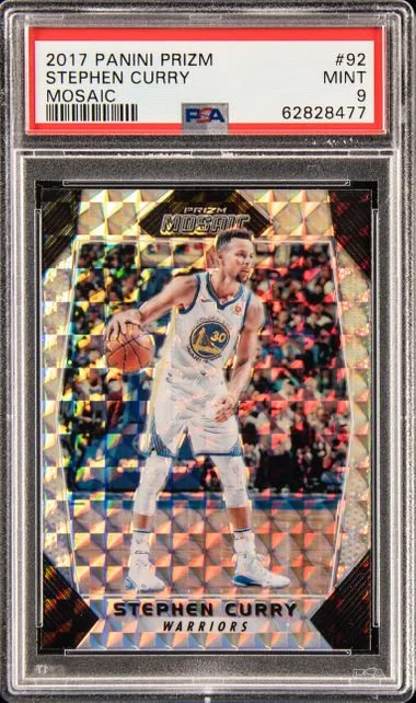 2017-18 Panini Prizm Stephen Curry Mosaic #92 card image