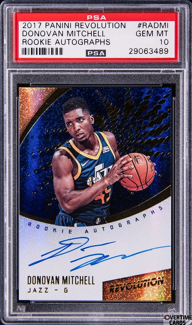 2017-18 Panini Revolution Donovan Mitchell Autograph #RADMI card image