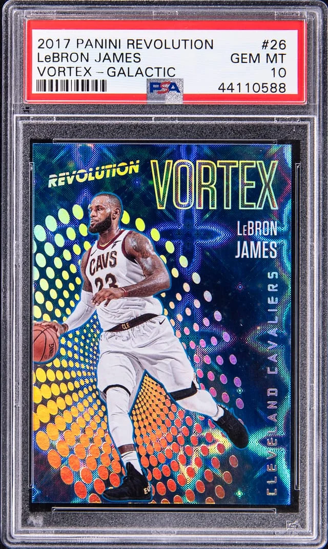 2017-18 Panini Revolution LeBron James Vortex Galactic #26 card image