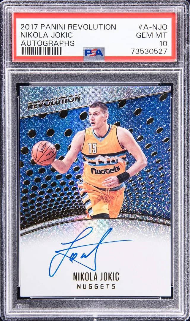 2017-18 Panini Revolution Nikola Jokic Autograph #A-NJO card image
