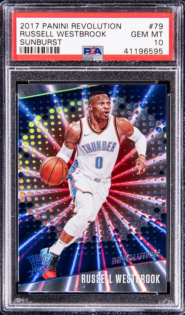 2017-18 Panini Revolution Russell Westbrook Sunburst #79 card image