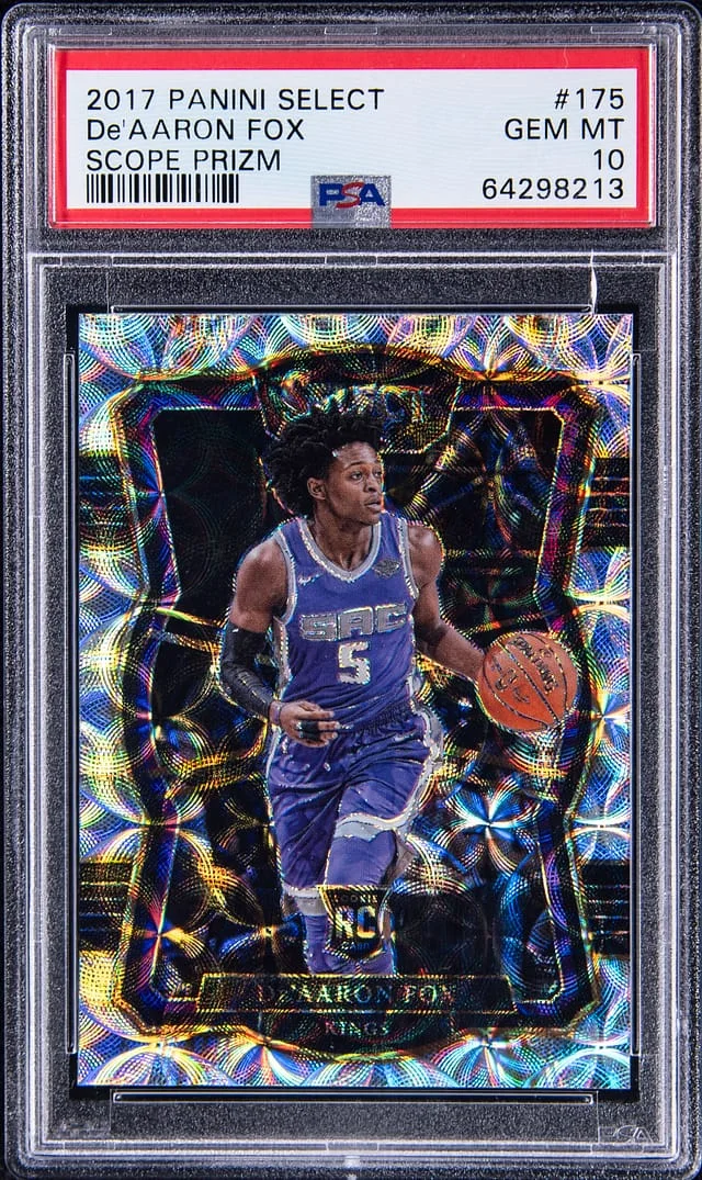 2017-18 Panini Select De'Aaron Fox Scope Prizm #175 card image