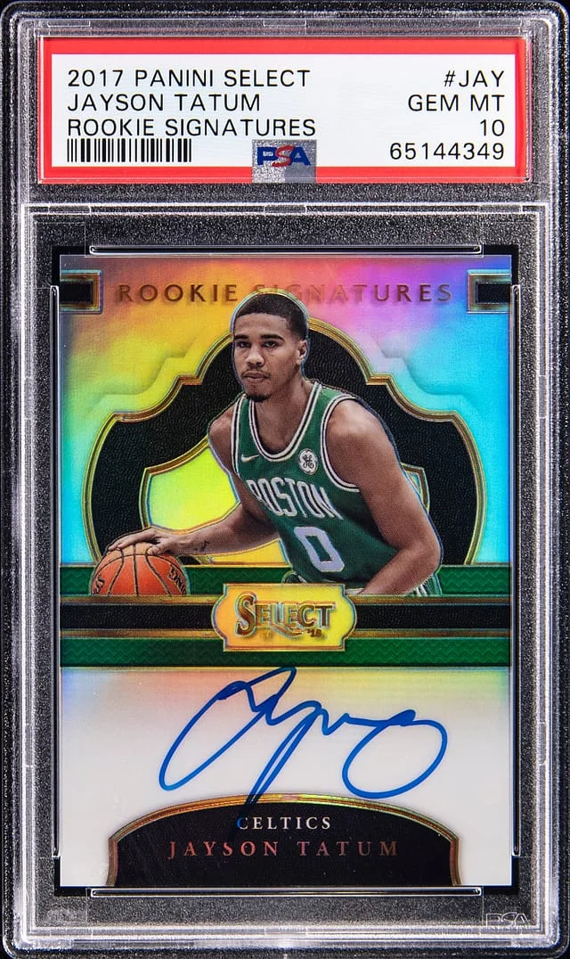 2017-18 Panini Select Jayson Tatum Signatures #RS-JAY card image