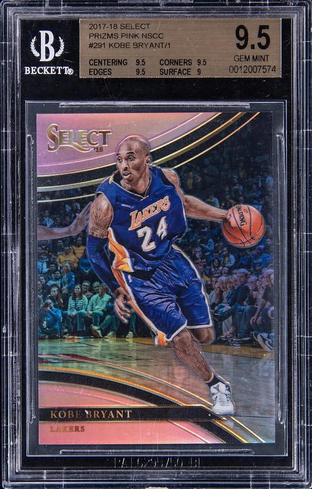 2017-18 Panini Select Kobe Bryant NSCC Pink Prizm #291 card image