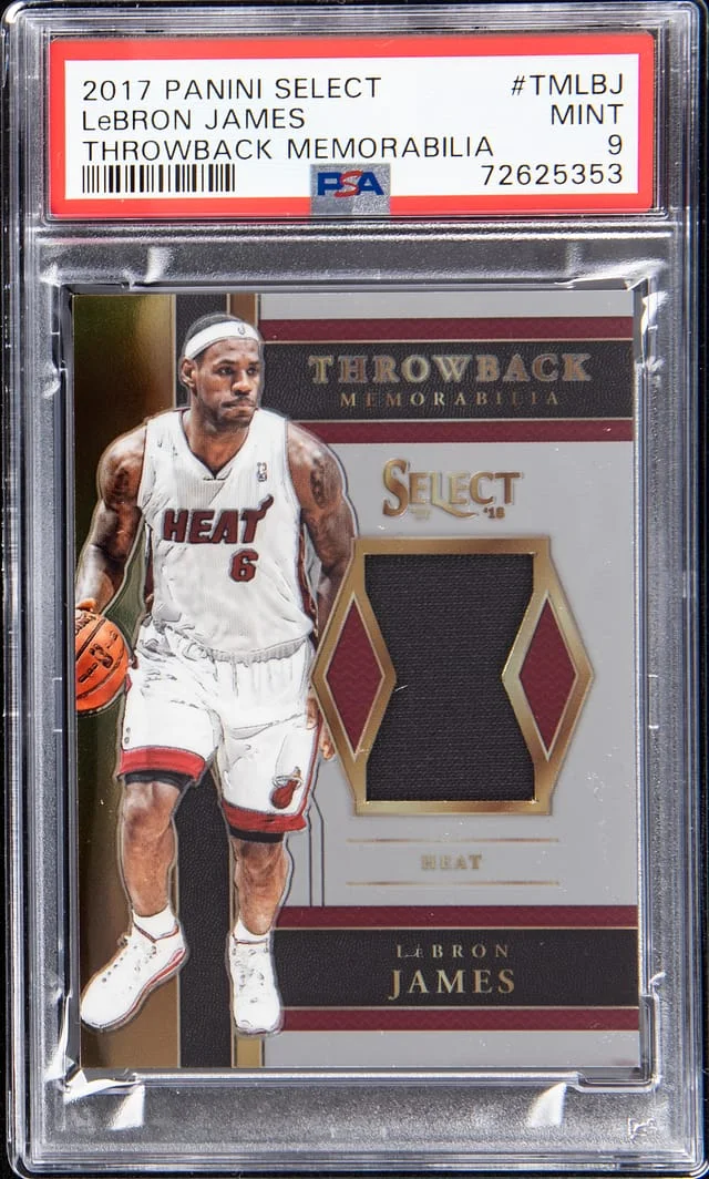 2017-18 Panini Select LeBron James Throwback Memorabilia #TM-LBJ card image