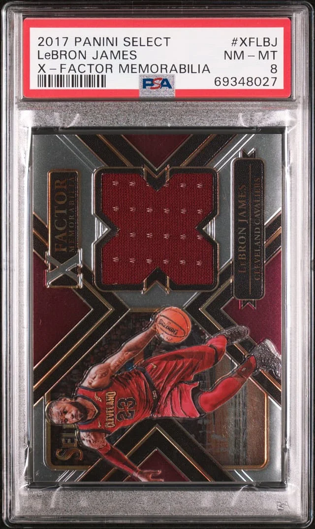 2017-18 Panini Select LeBron James X-Factor Memorabilia #XFLBJ card image