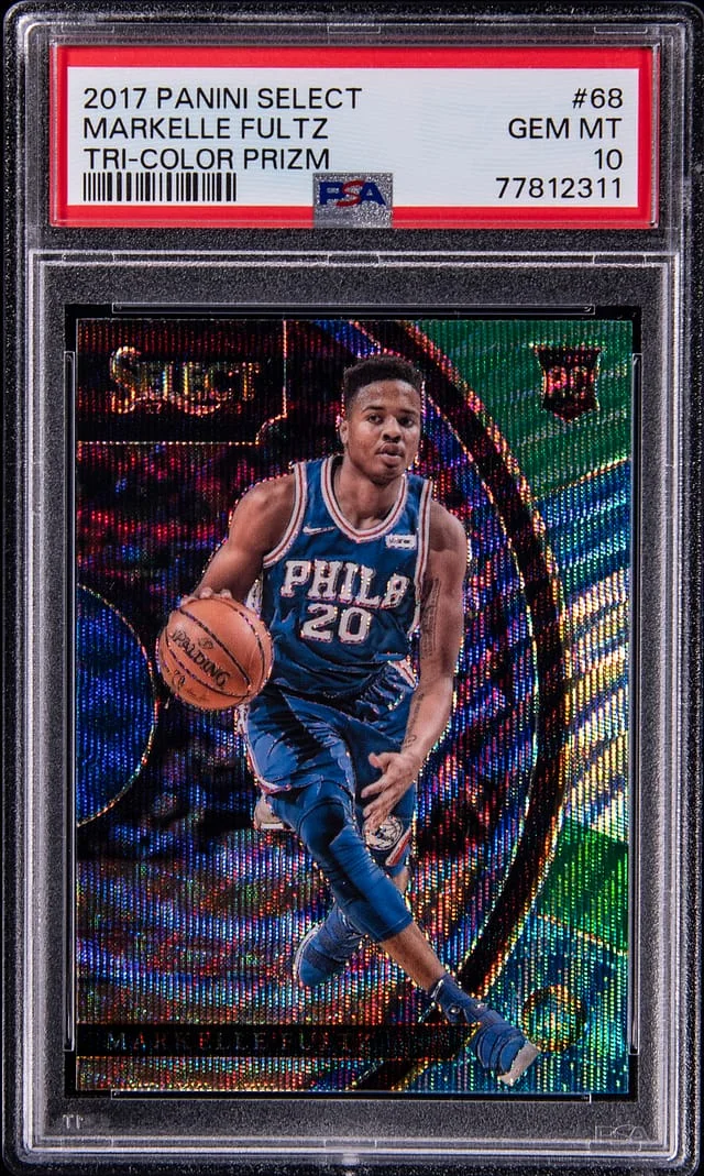 2017-18 Panini Select Markelle Fultz Tri-Color Prizm #68 card image