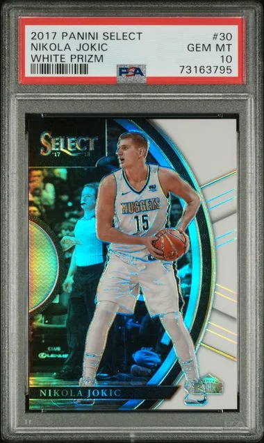 2017-18 Panini Select Nikola Jokic White Prizm #30 card image