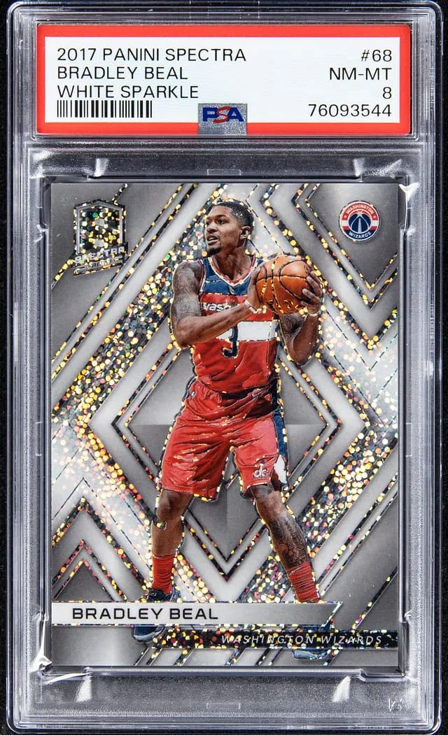 2017-18 Panini Spectra Bradley Beal White Sparkle #68 card image