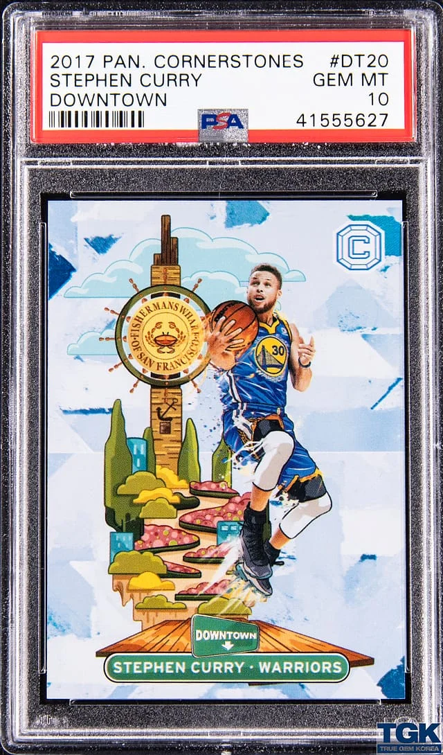 2017-18 Panini Stephen Curry Cornerstones Downtown #DT20 card image