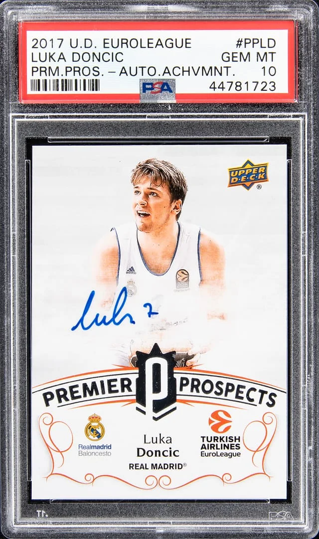 2017-18 Upper Deck Luka Doncic Euroleague Premium Prospects Autograph Achivements #PP-LD card image