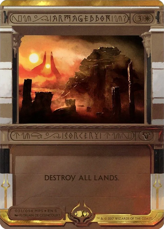 2017 Amonkhet Invocations Armageddon special #31 unlisted card image