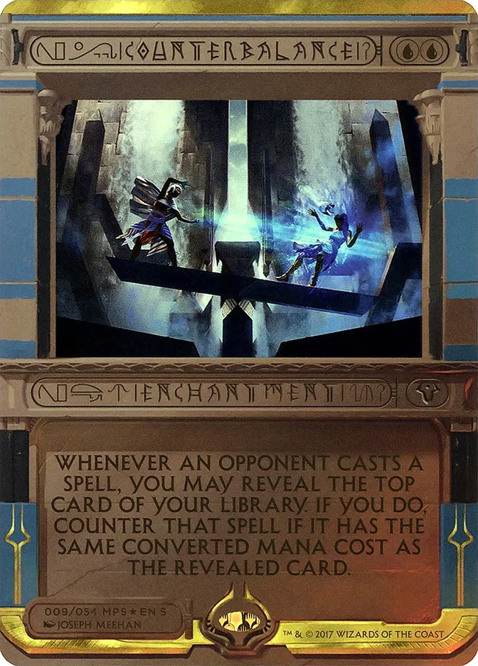 2017 Amonkhet Invocations Counterbalance special #9 unlisted card image