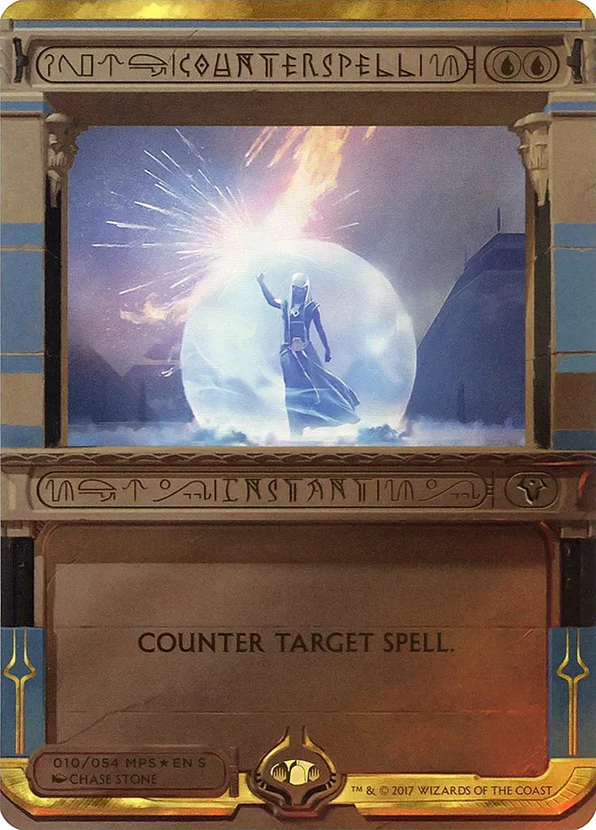 2017 Amonkhet Invocations Counterspell special #10 unlisted card image