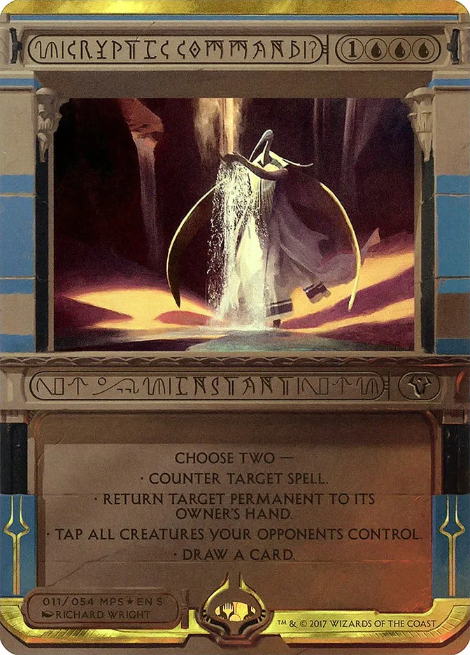 2017 Amonkhet Invocations Cryptic Command special #11 unlisted card image