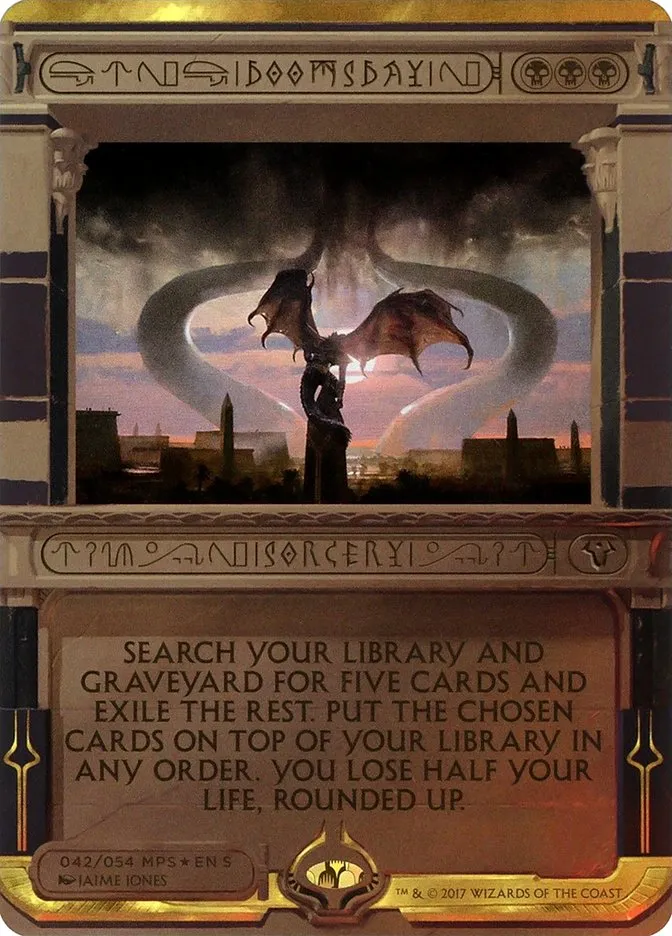 2017 Amonkhet Invocations Doomsday special #42 unlisted card image
