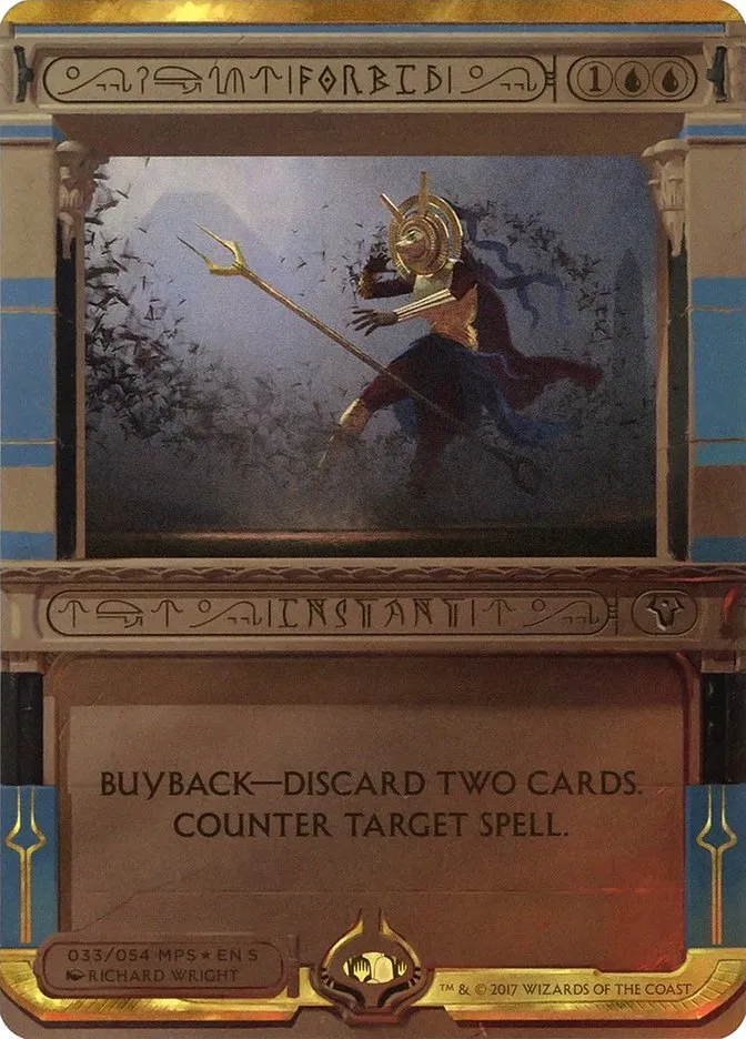 2017 Amonkhet Invocations Forbid special #33 unlisted card image