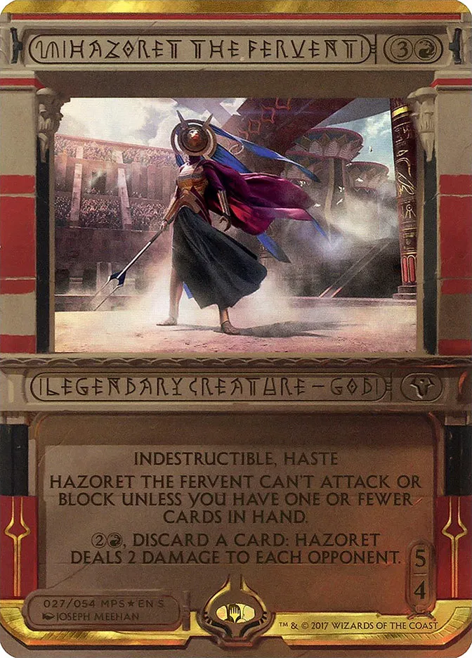 2017 Amonkhet Invocations Hazoret the Fervent special #27 unlisted card image
