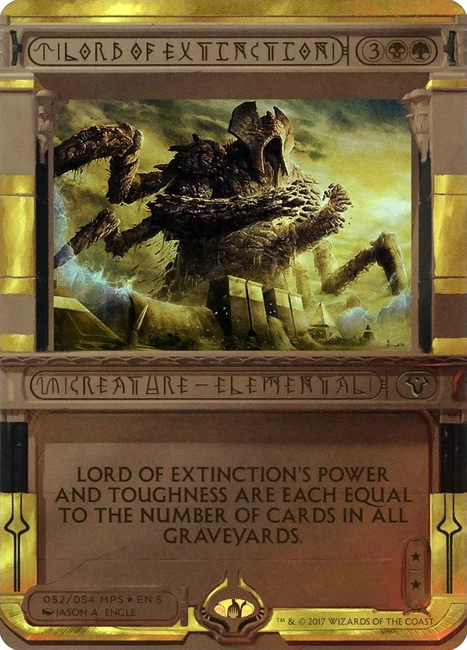 2017 Amonkhet Invocations Lord of Extinction special #52 unlisted card image