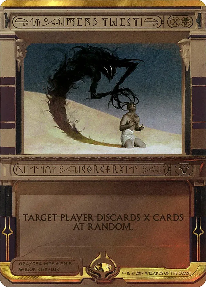 2017 Amonkhet Invocations Mind Twist special #24 unlisted card image
