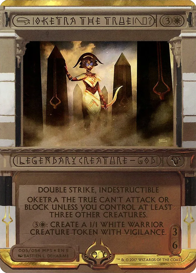 2017 Amonkhet Invocations Oketra the True special #5 unlisted card image