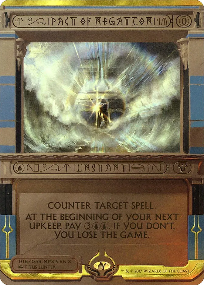 2017 Amonkhet Invocations Pact of Negation special #16 unlisted card image