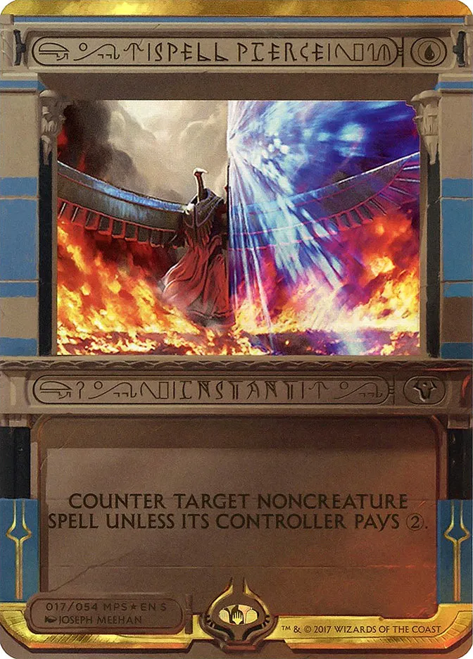 2017 Amonkhet Invocations Spell Pierce special #17 unlisted card image