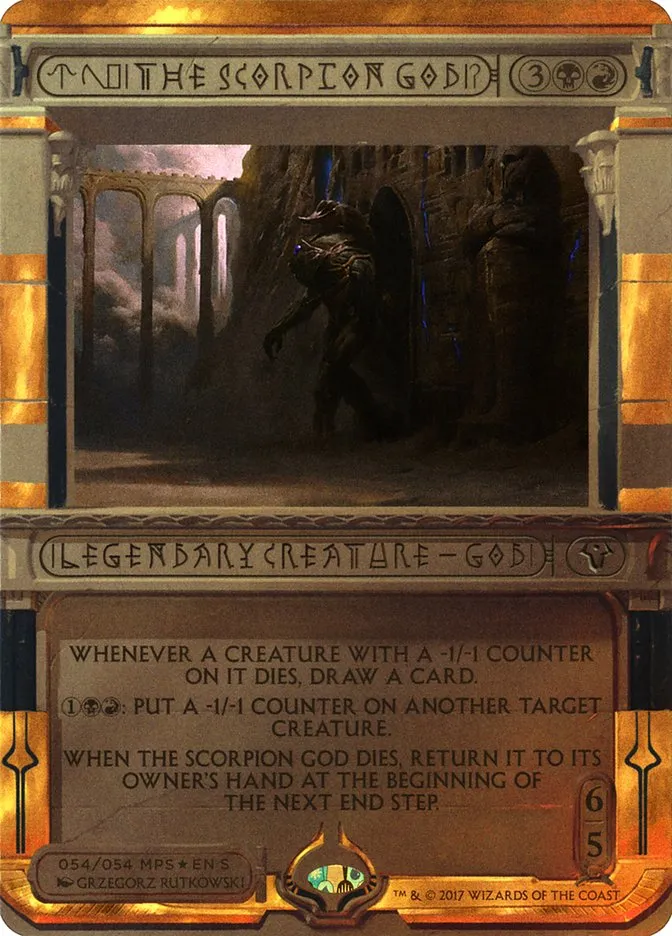 2017 Amonkhet Invocations The Scorpion God special #54 unlisted card image