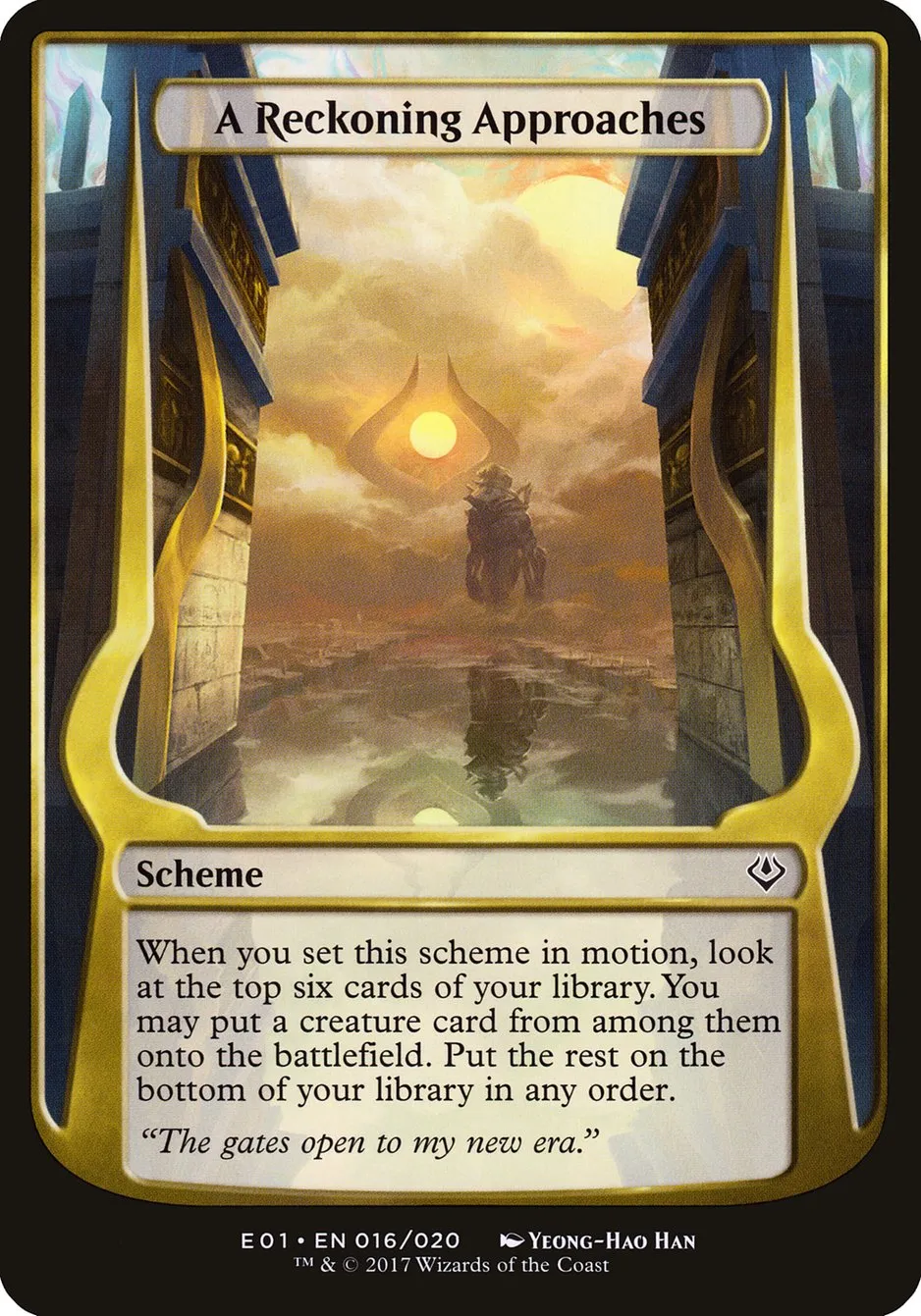 2017 Archenemy: Nicol Bolas Schemes A Reckoning Approaches common #16★ unlisted card image