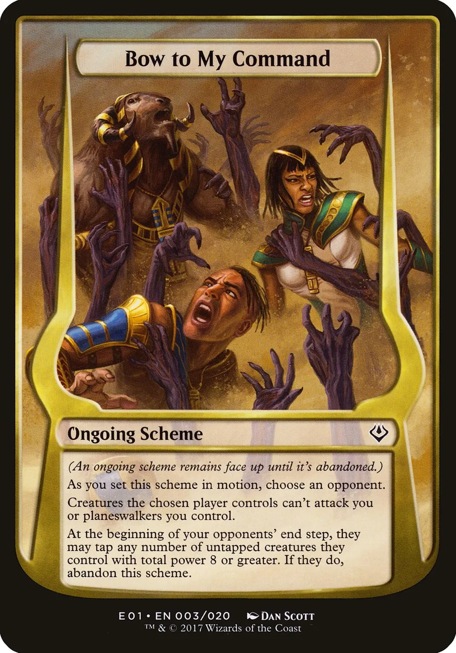2017 Archenemy: Nicol Bolas Schemes Bow to My Command common #3★ unlisted card image