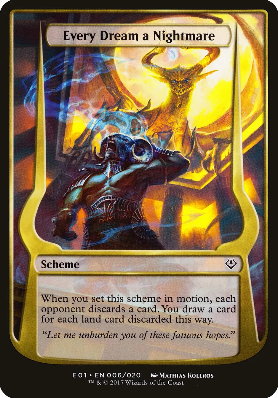 2017 Archenemy: Nicol Bolas Schemes Every Dream a Nightmare common #6★ unlisted card image