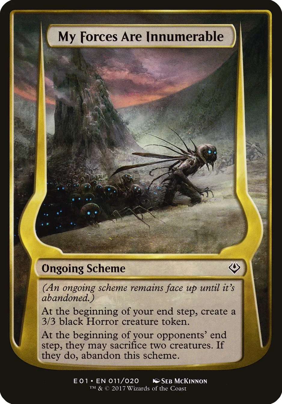 2017 Archenemy: Nicol Bolas Schemes My Forces Are Innumerable common #11★ unlisted card image