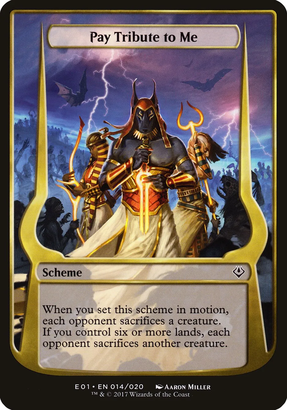 2017 Archenemy: Nicol Bolas Schemes Pay Tribute to Me common #14★ unlisted card image