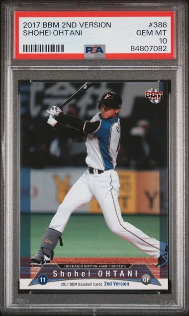2017 BBM 2nd Version Shohei Ohtani #388 card image