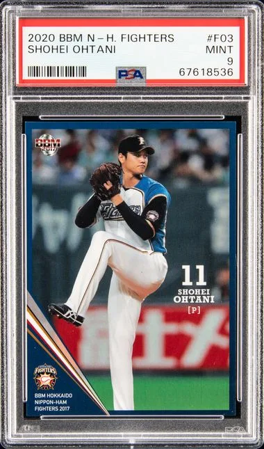 2017 Bbm Hokkaido Nippon Ham Fighters Shohei Ohtani #F03 card image