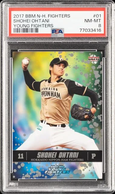 2017 Bbm Hokkaido Nippon Ham Fighters Young Fighters Shohei Ohtani #01 card image