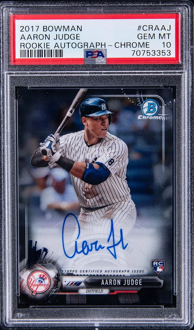 2017 Bowman Aaron Judge Autographs Chrome #CRA-AJ card image