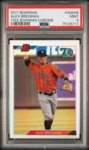 2017 Bowman Alex Bregman 1992 Bowman Chrome #92B-AB card image