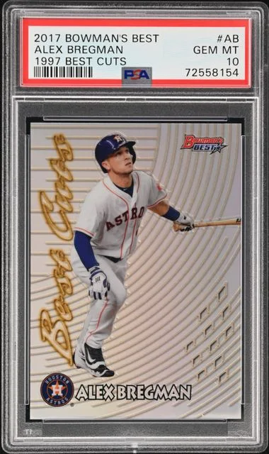 2017 Bowman Best Alex Bregman 1997 Best Cuts #97BC-AB card image