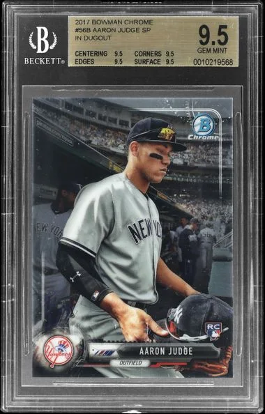 2017 Bowman Chrome Aaron Judge, In Dugout #56B card image