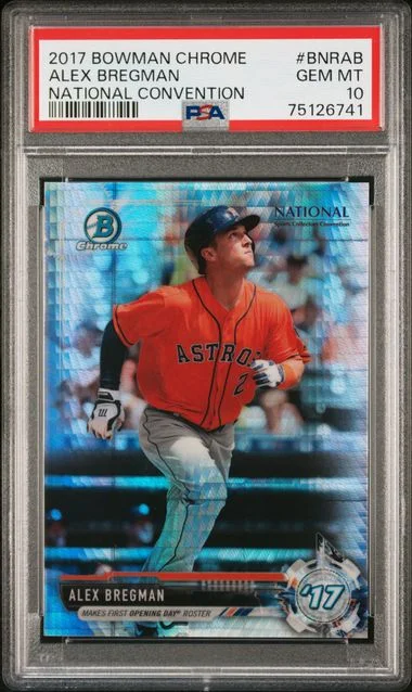 2017 Bowman Chrome Alex Bregman National Convention #BNRAB card image