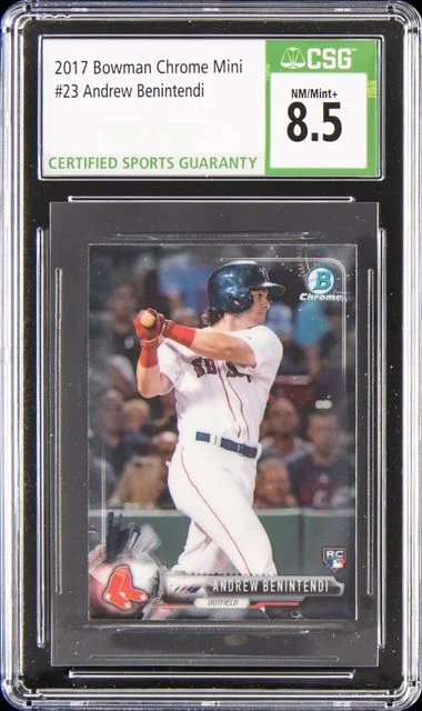 2017 Bowman Chrome Andrew Benintendi Mini #23 card image