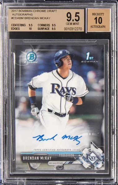 2017 Bowman Chrome Brendan Mckay Autograph #Cdabm card image