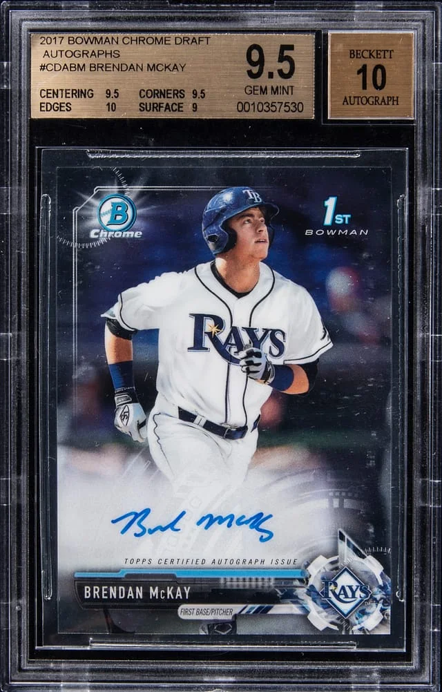 2017 Bowman Chrome Draft Brendan McKay Autograph #CDA-BM card image