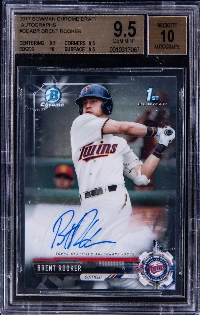 2017 Bowman Chrome Draft Brent Rooker Autograph #CDA-BR card image