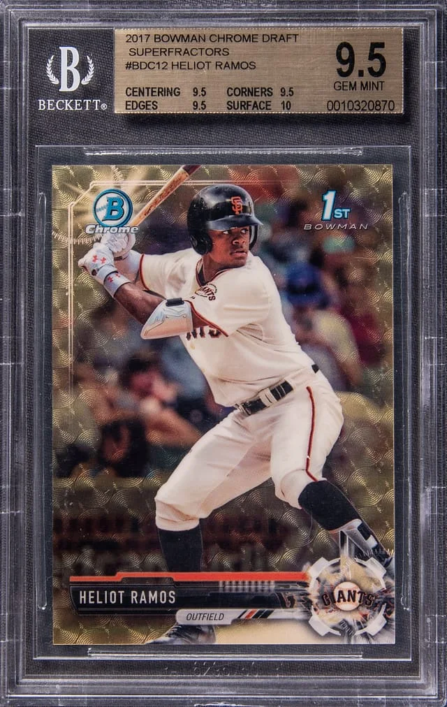 2017 Bowman Chrome Draft Heliot Ramos SuperFractor #BDC-12 card image