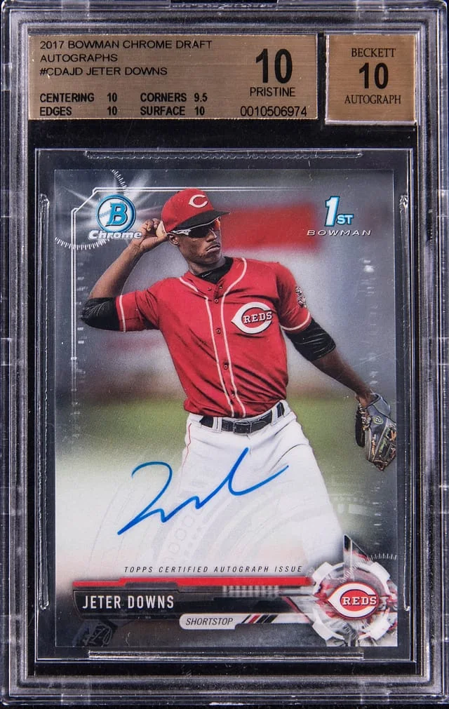 2017 Bowman Chrome Draft Jeter Downs Autograph #CDA-JD card image