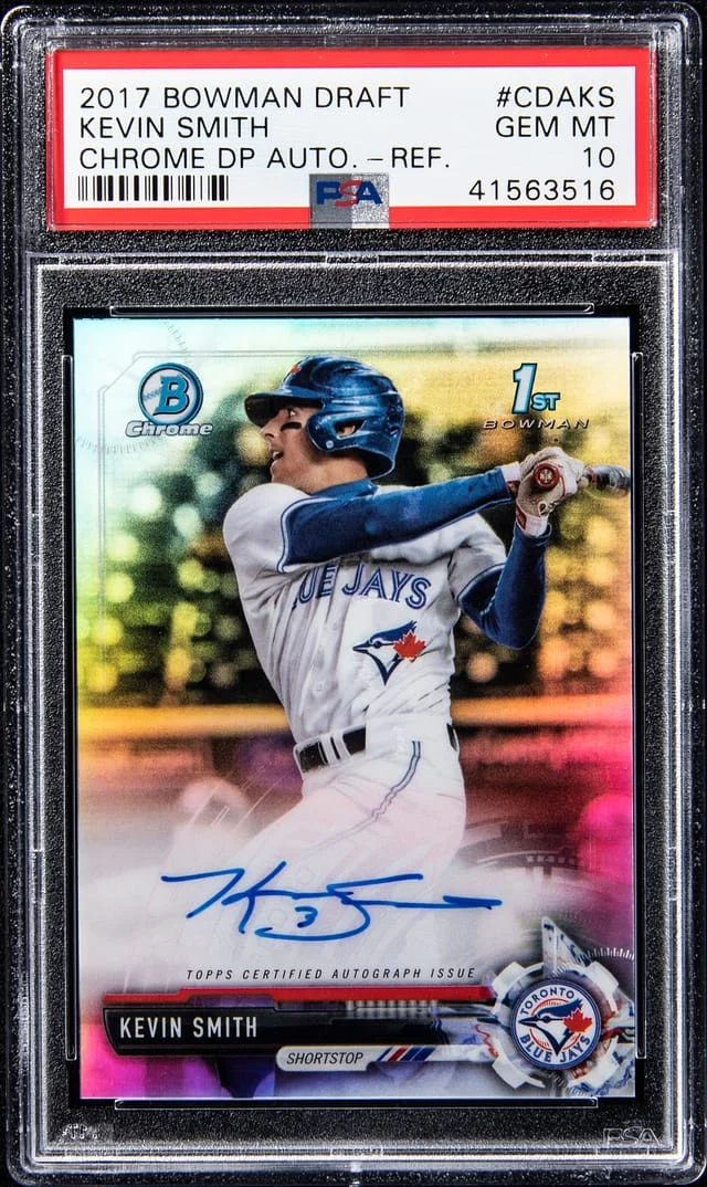 2017 Bowman Chrome Draft Kevin Smith Picks Purple Refractor #CDA-KS card image