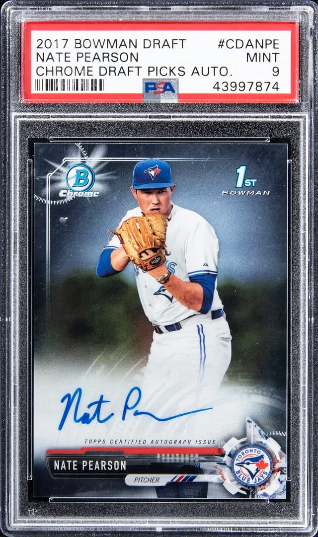 2017 Bowman Chrome Draft Nate Pearson Picks Autographs #CDANPE card image